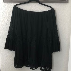 EUC S Catch Me Off the Shoulder Lace Blouse